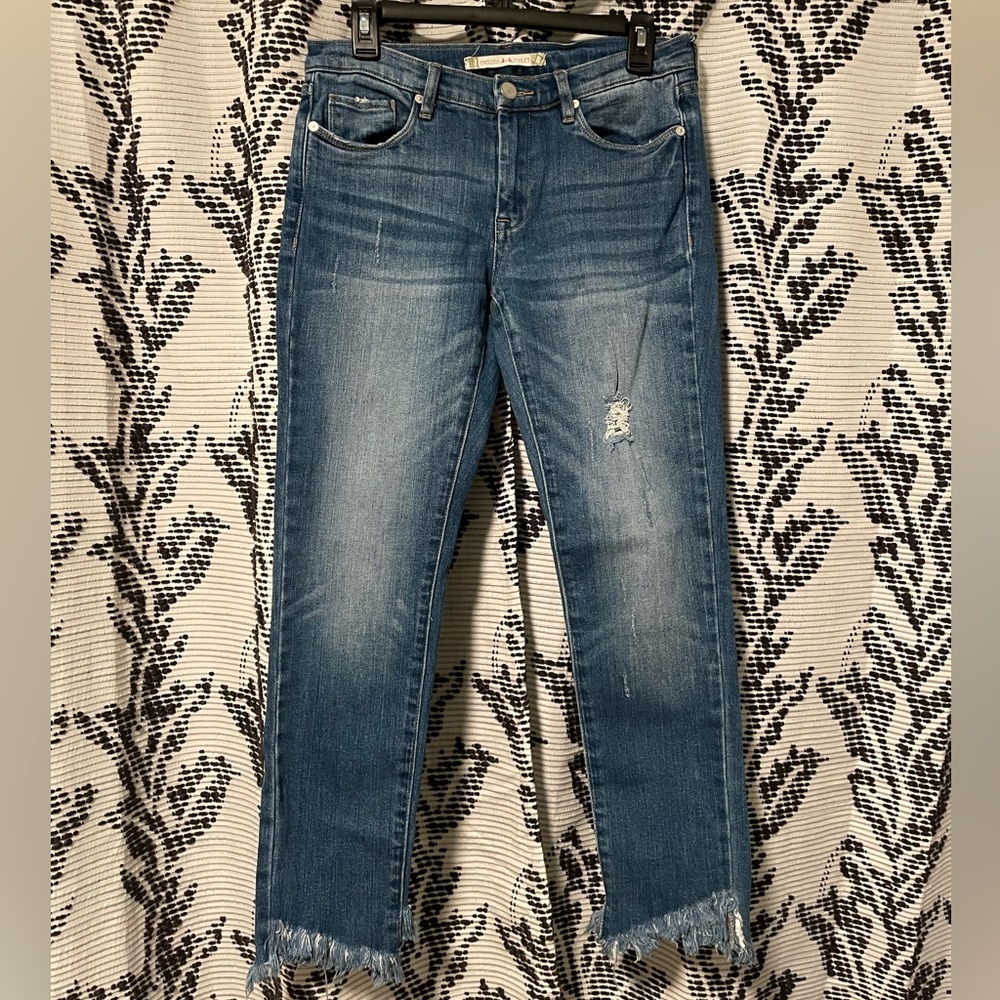 Chelsea & Violet Raw Hem Distressed Jeans